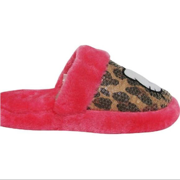 Hello Kitty Sequin Animal Print Slippers - Picture 3 of 5
